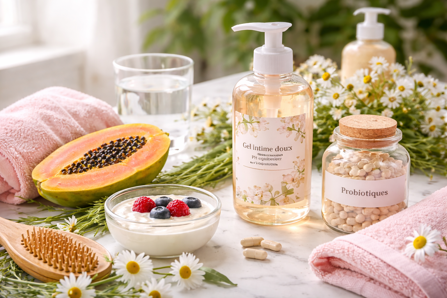 Soins naturels et bien-être féminin